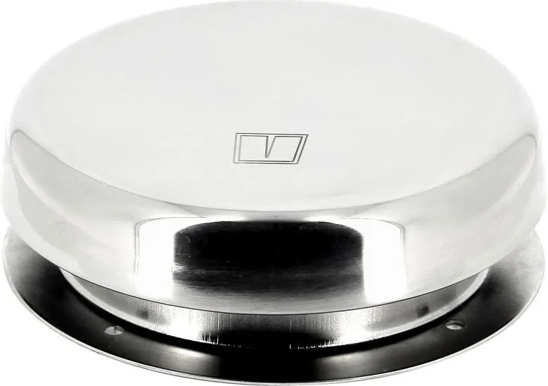 PORTOS1 – VETUS Boat Vent Cover, Mushroom Vent 4.6 Inch Diameter Polished High Gloss 316 Stainless Steel 30 Square Ce...